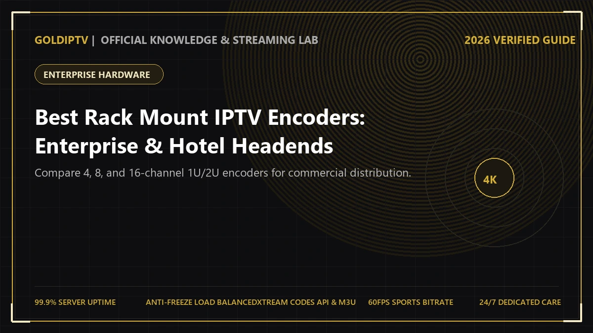 Best Rack Mount IPTV Encoders – 1U and 2U Enterprise Server Hardware