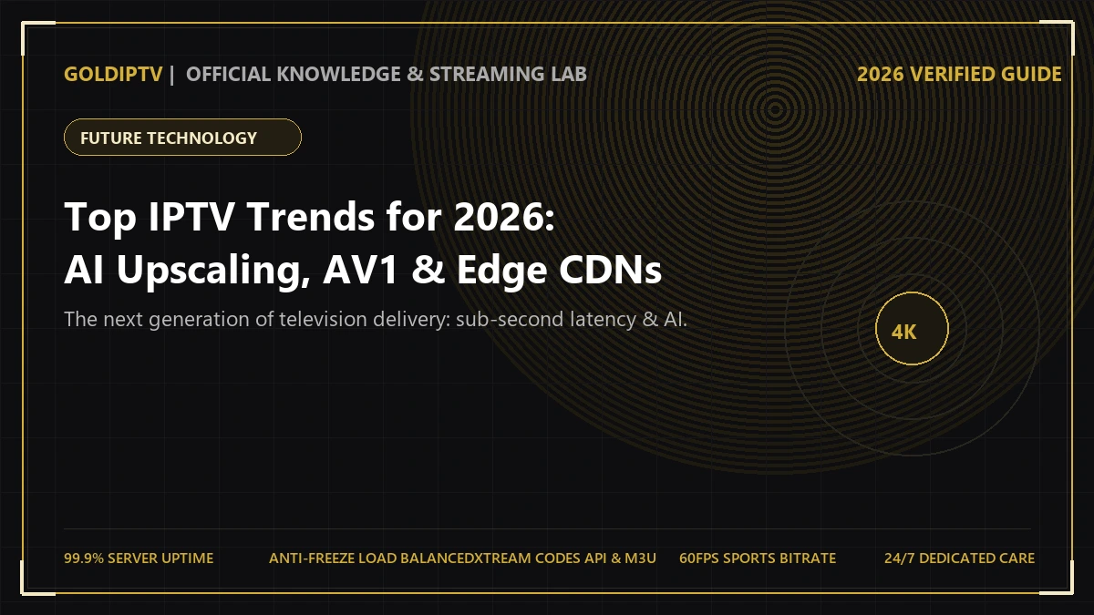 IPTV Trends 2026 – Future of Streaming Technology and AI Upscaling